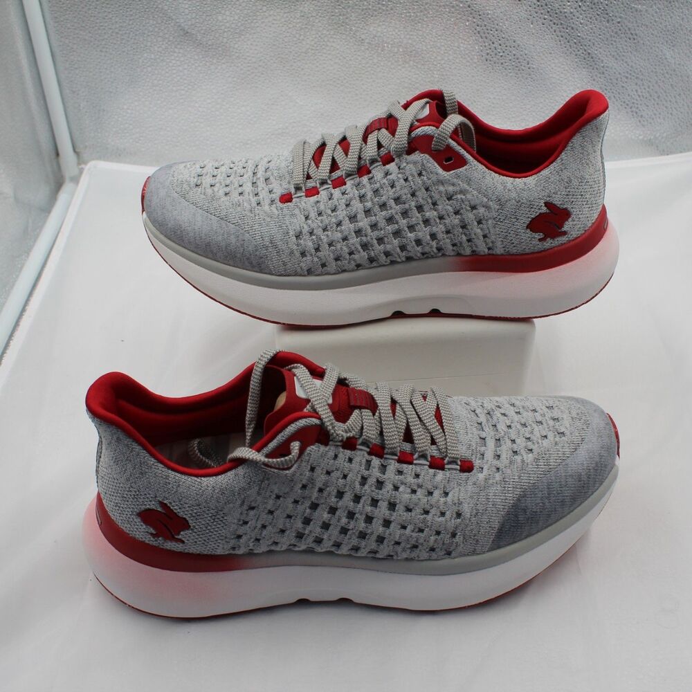 Rabbit Dream Chaser Mens Running Shoes Size 10 Gray Scarlet Sage NIB RMSDC-65